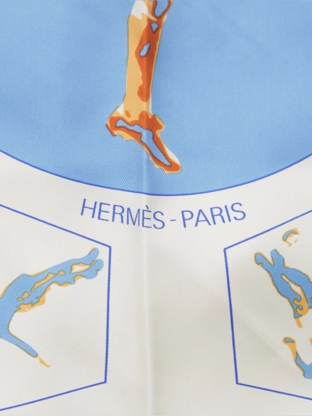 Hermès 1998Vintage Vive Les Champions Silk Scarf Carre 90/Paris Soccer World Cup - Picture 7 of 9